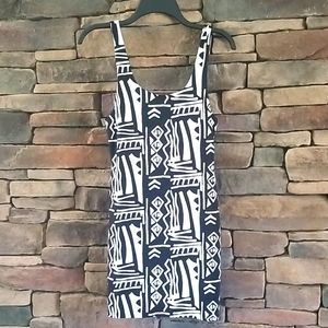 Anthropologie Black & White Dress
